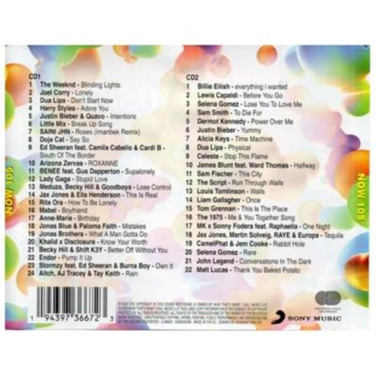 HITWAY MUSIC - NOW THAT'S WHAT I CALL MUSIC ! - VARIOUS VOL 105 (2CD) - CD HITWAY MUSIC