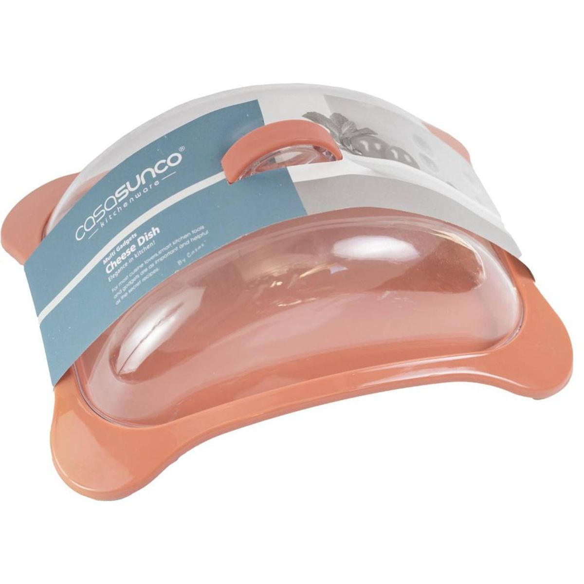 KITCHENWARE - QUESERA CON TAPA ROSADO