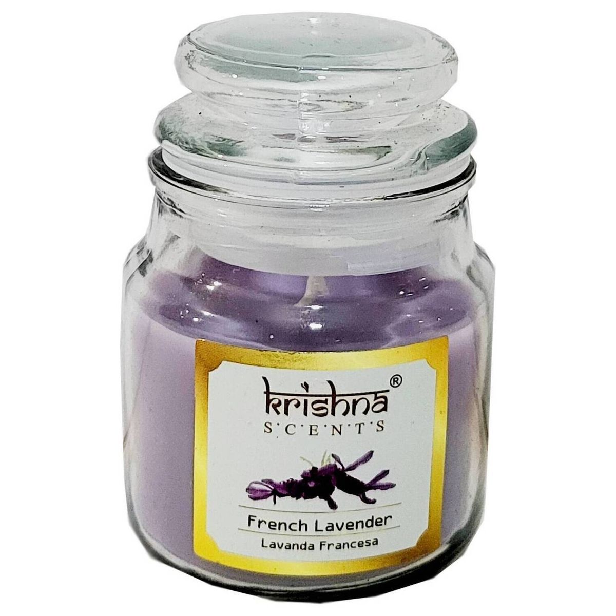 GENERICO - Vela Aromática Lavanda Vidrio - Krishna