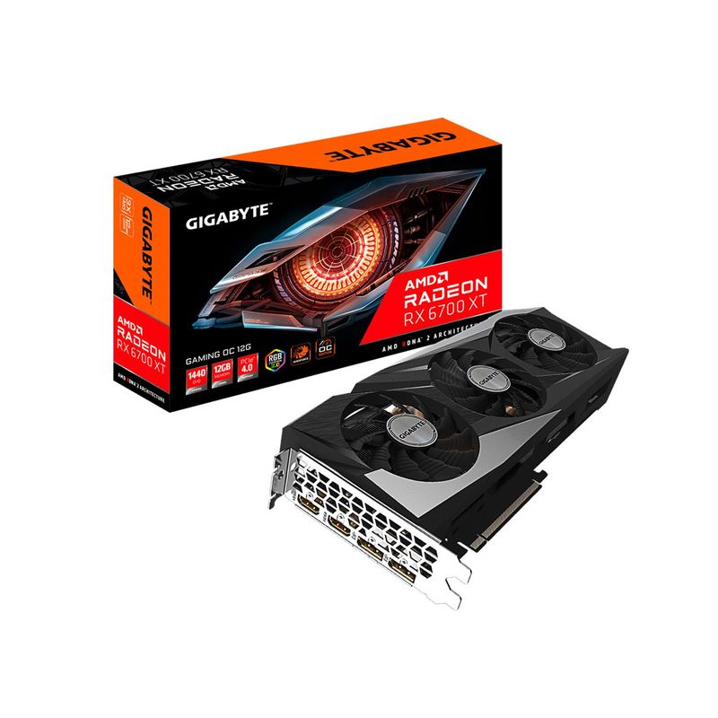 GIGABYTE - Tarjeta De Video Gigabyte Radeon RX6700XT Gaming OC 1440QHD