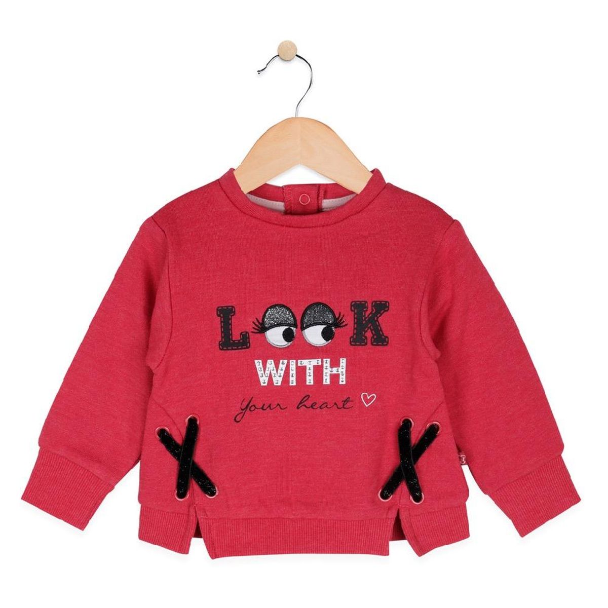 PILLIN - Polerón Bebe Niña Rojo Pillin PILLIN