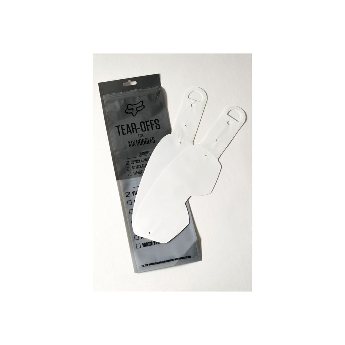 FOX - Repuesto Antiparra Tear Off Air Space/Main Transparente 2020/2021 Fox FOX