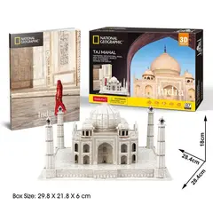 CUBICFUN - Puzzle 3d Taj Mahal Natgeo 87 Piezas Rompecabezas
