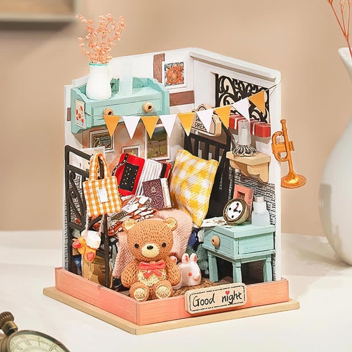 ROBOTIME - Sweet Bedroom Dulce Habitación Miniatura Puzzle 3d Robotime