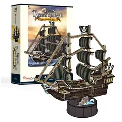 CUBICFUN - Barco Queen Anne´s 100 Pcs Puzzle 3d Barba Negra
