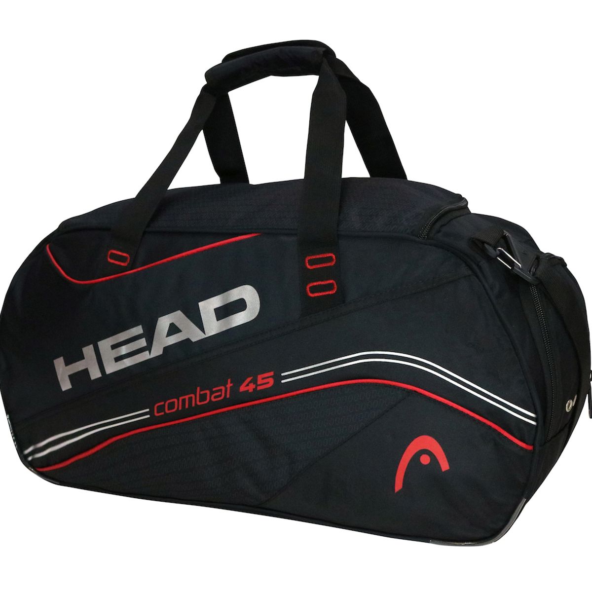 HEAD - Bolso Deportivo New Combat 45 Negro Rojo Head