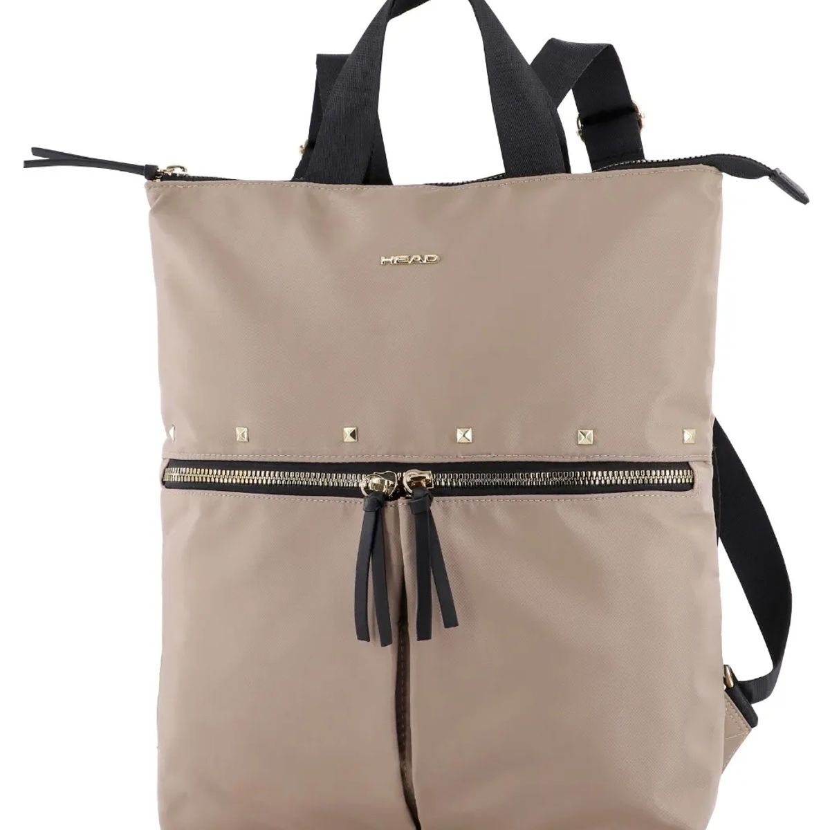 HEAD - Cartera Mochila Ejecutiva Silver Tachas Beige Head