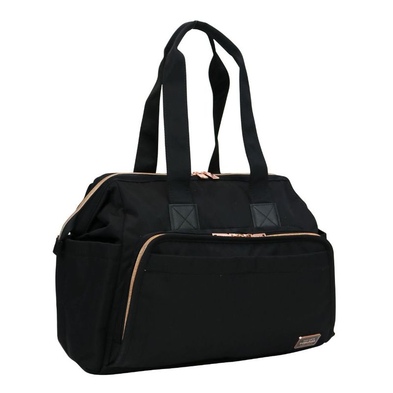 HEAD - Bolso Maternal Maternity Negro Rose Gold Head