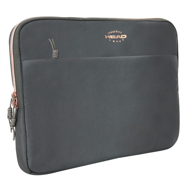HEAD - Funda Laptop Zip 14" Gris Rose Gold Head
