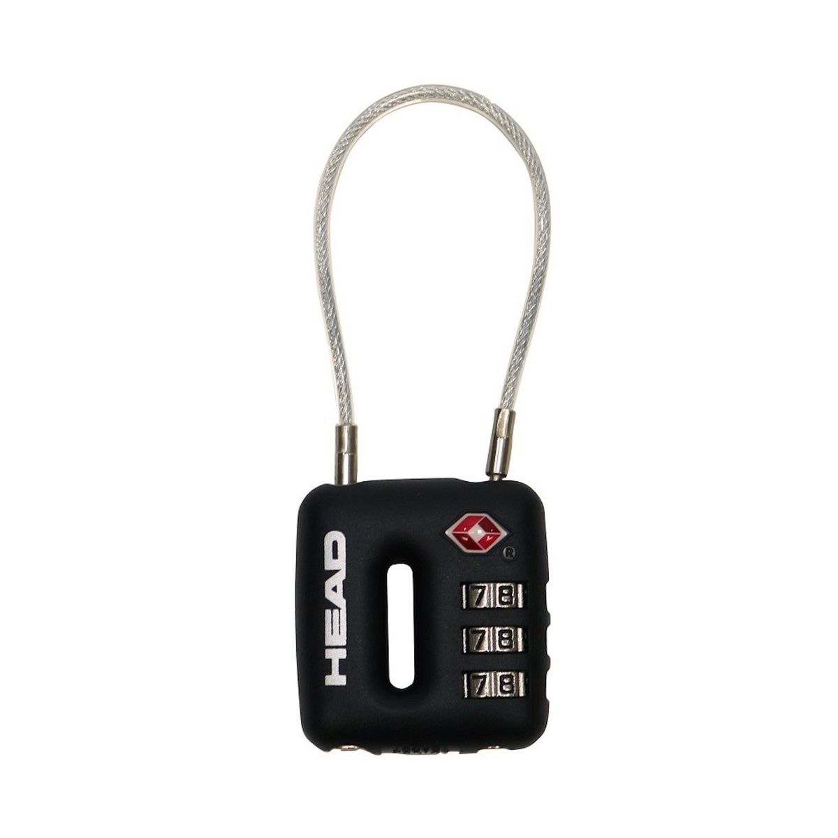 HEAD - Candado Viaje Cable Tsa Negro Head