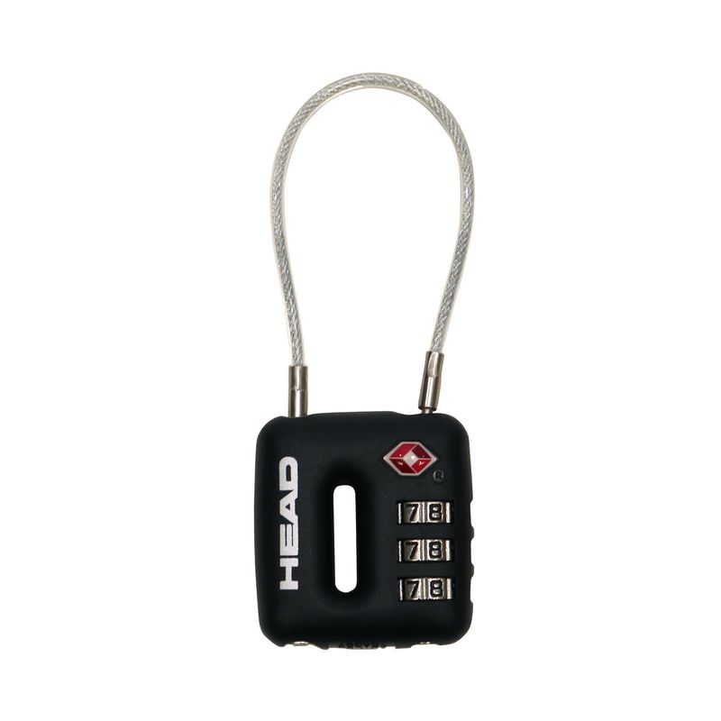 HEAD - Candado Viaje Cable Tsa Negro Head
