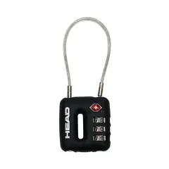HEAD - Candado Viaje Cable Tsa Negro