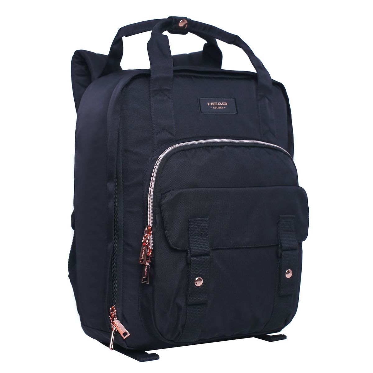 HEAD - Mochila Alpha Negro Rose Gold Head