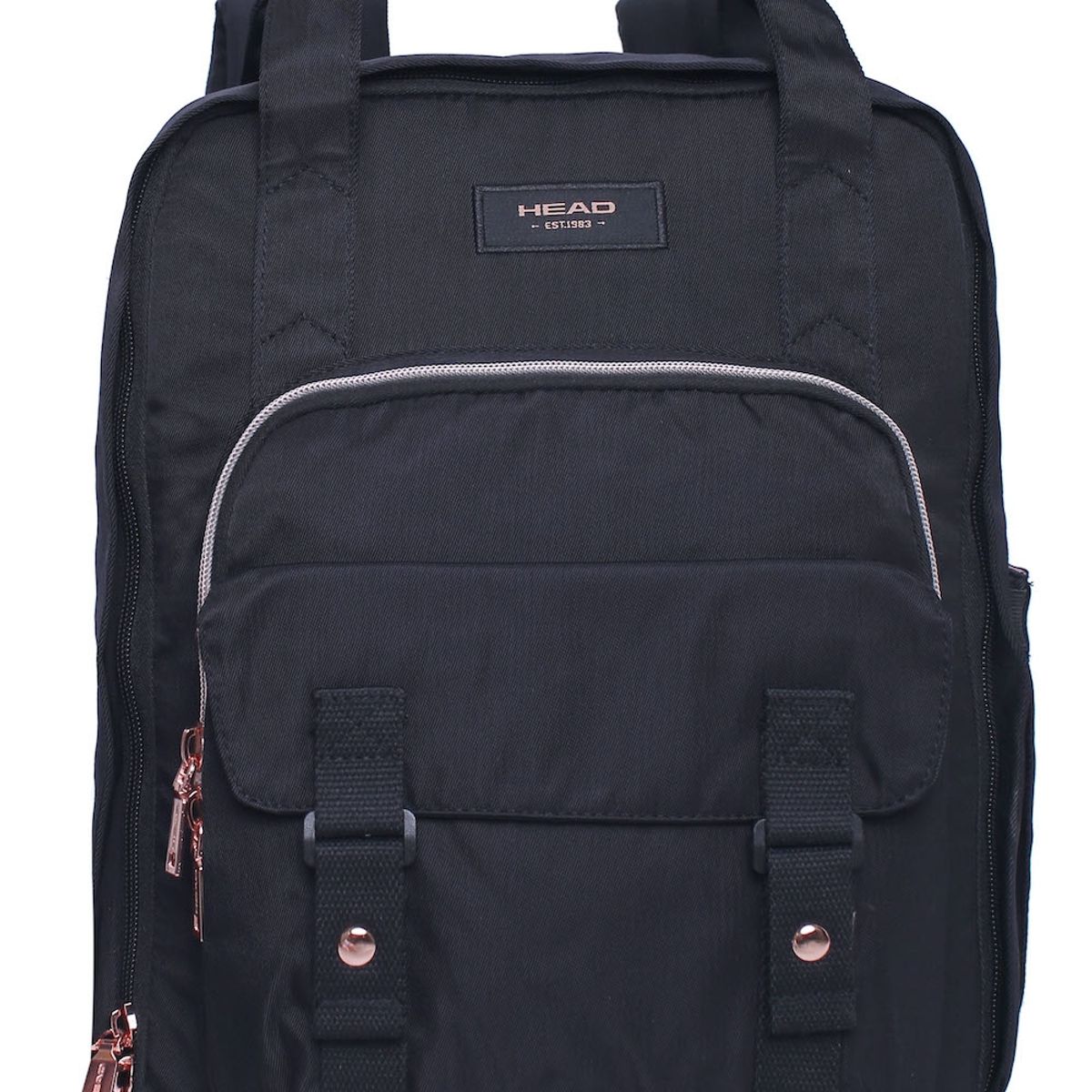 HEAD - Mochila Alpha Negro Rose Gold Head