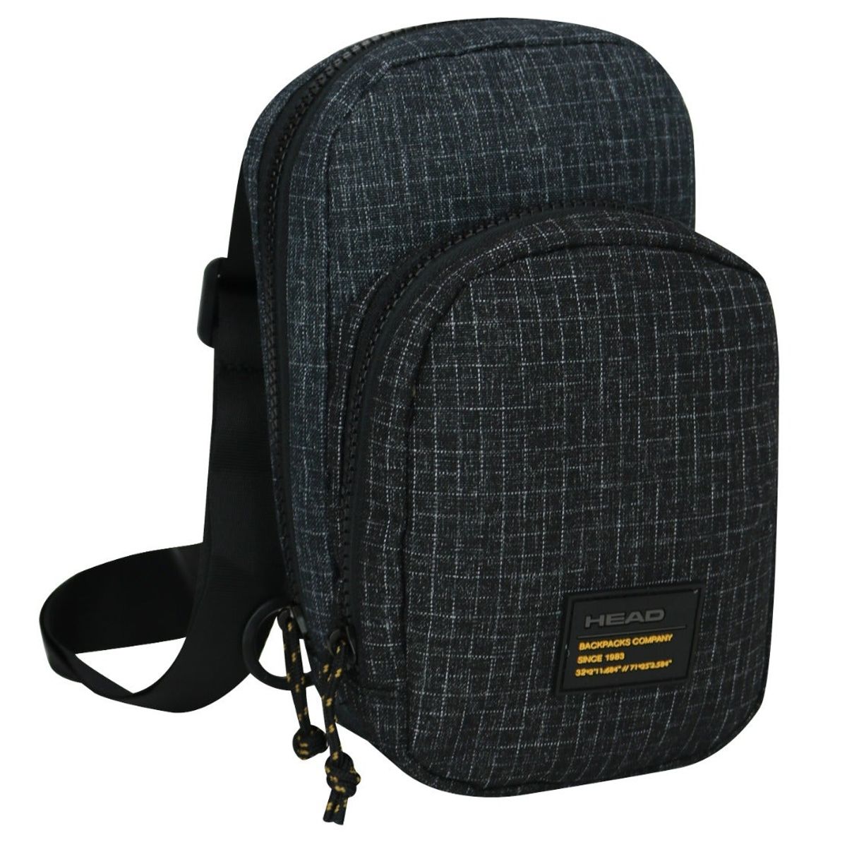 HEAD - Porta Documentos Vip Ripstop Negro Gris Head