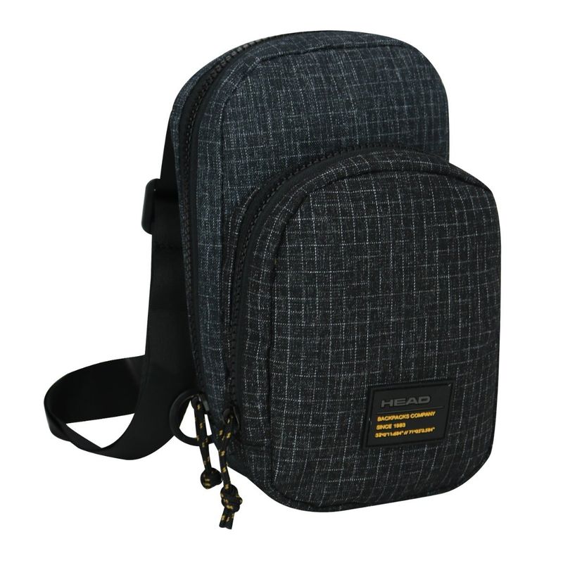 HEAD - Porta Documentos Vip Ripstop Negro Gris Head