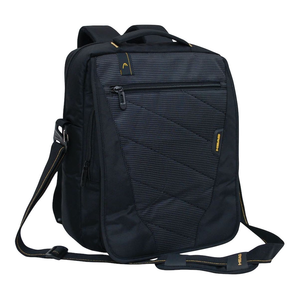 HEAD - Maletín Euro Vertical L Twin Tone Negro Head