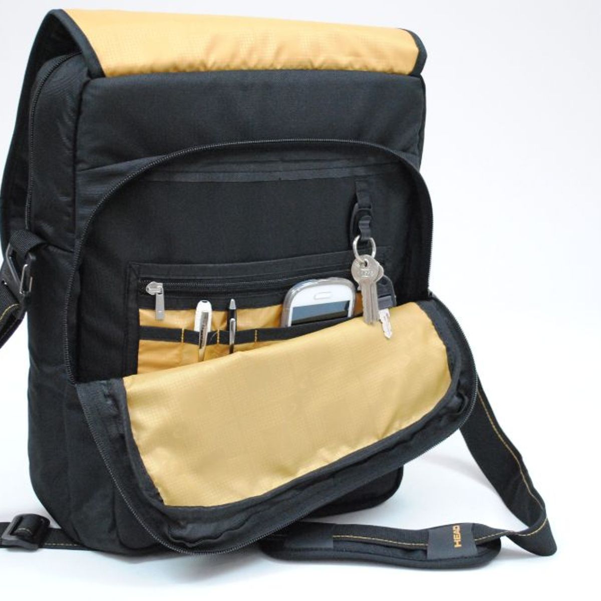 HEAD - Maletín Euro Vertical L Twin Tone Negro Head