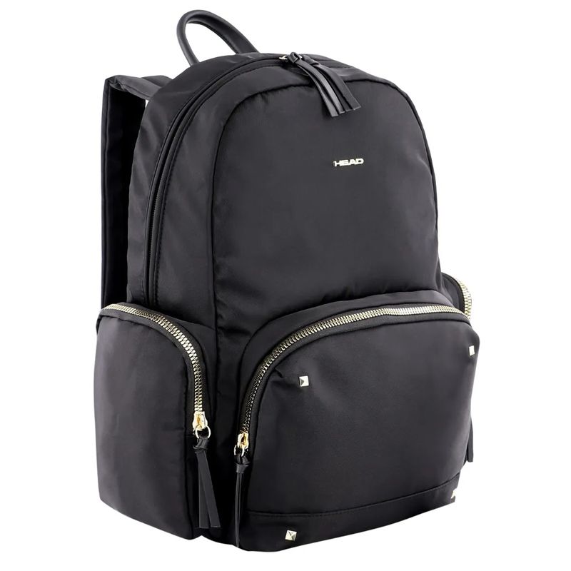 HEAD - Mochila Gold Ejecutiva Tachas Negra Mujer Head