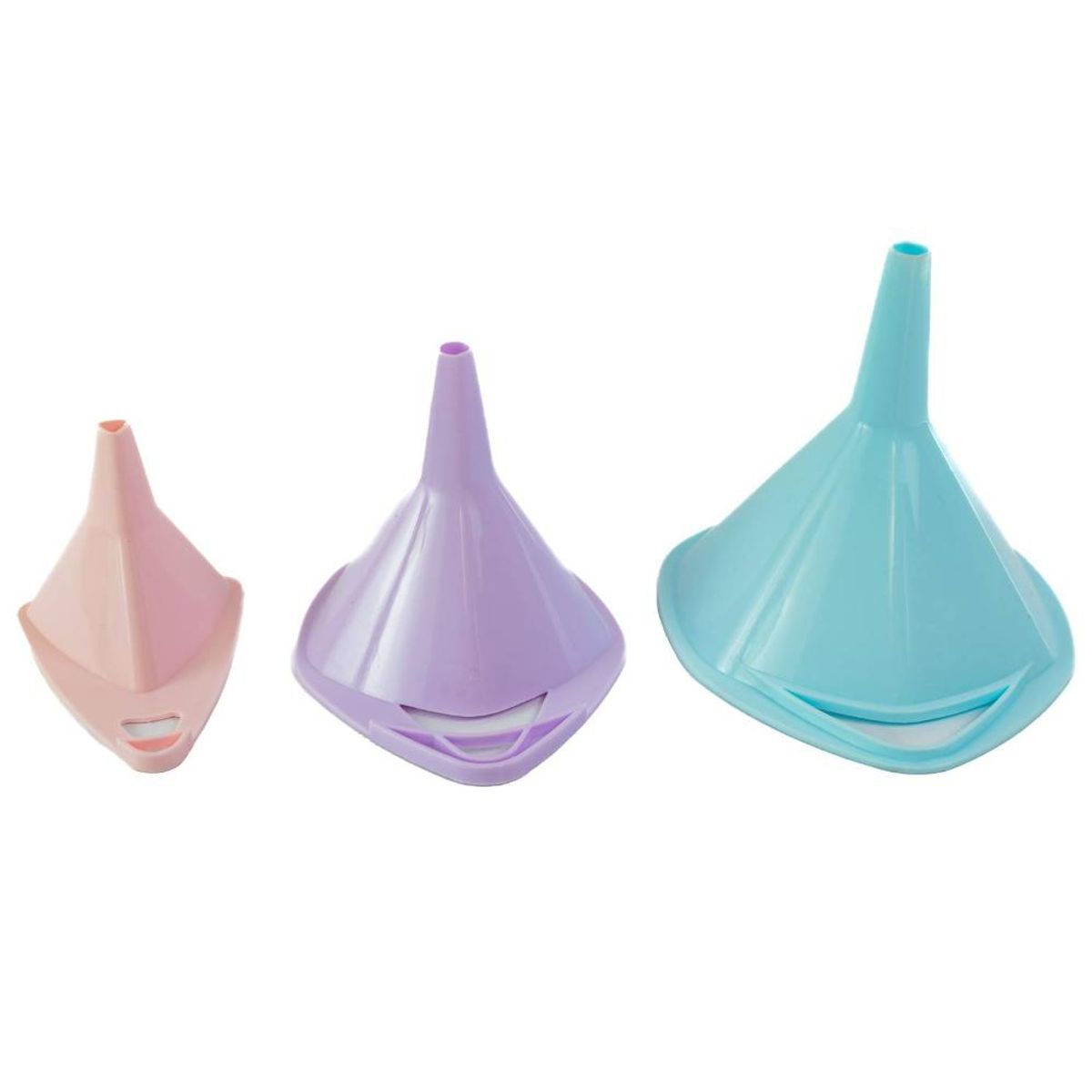 KITCHENWARE - JUEGO DE EMBUDO MULTICOLOR CELESTE