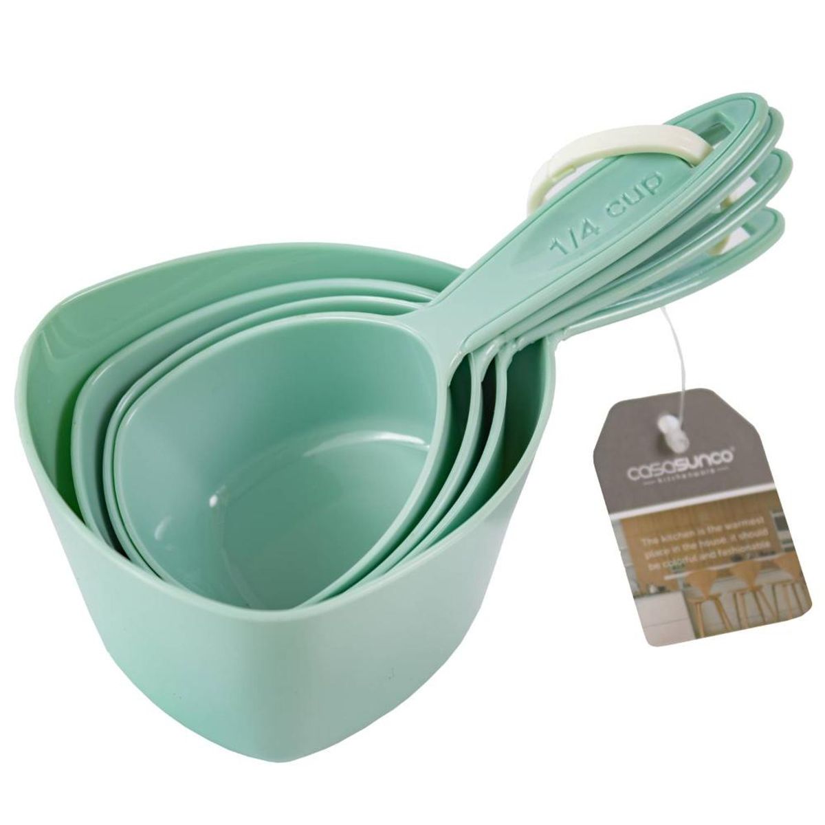 KITCHENWARE - SET 4 TAZAS MEDIDORAS CELESTES