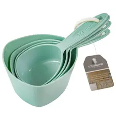 KITCHENWARE - SET 4 TAZAS MEDIDORAS CELESTES