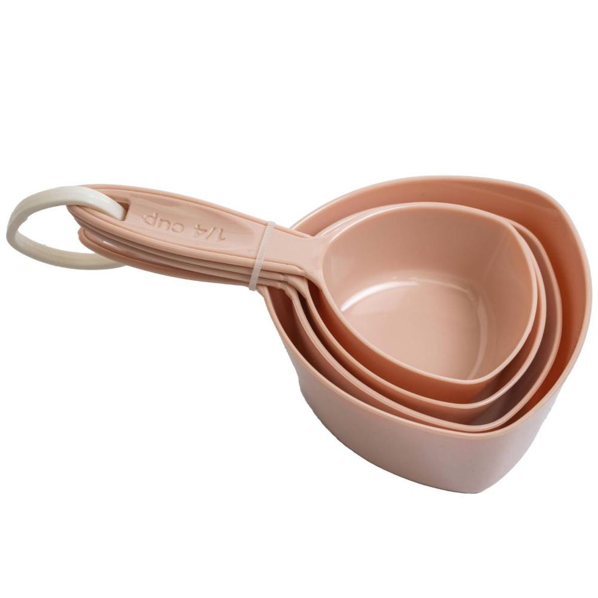 KITCHENWARE - SET 4 TAZAS MEDIDORAS ROSADAS