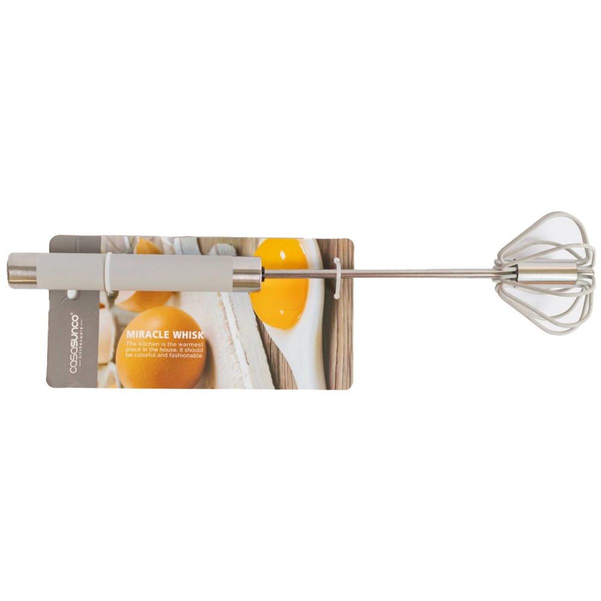 KITCHENWARE - BATIDOR DE HUEVOS MANUAL CASASUNCO GRIS