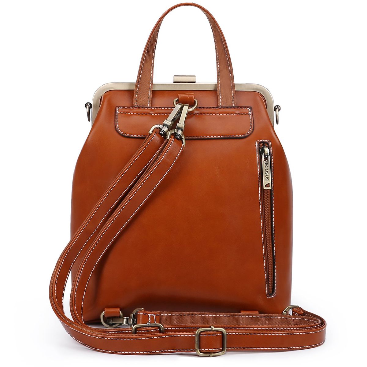 ECOSUSI - ECOSUSI MOCHILA & BOLSO CASUAL SHORTY - CAMEL