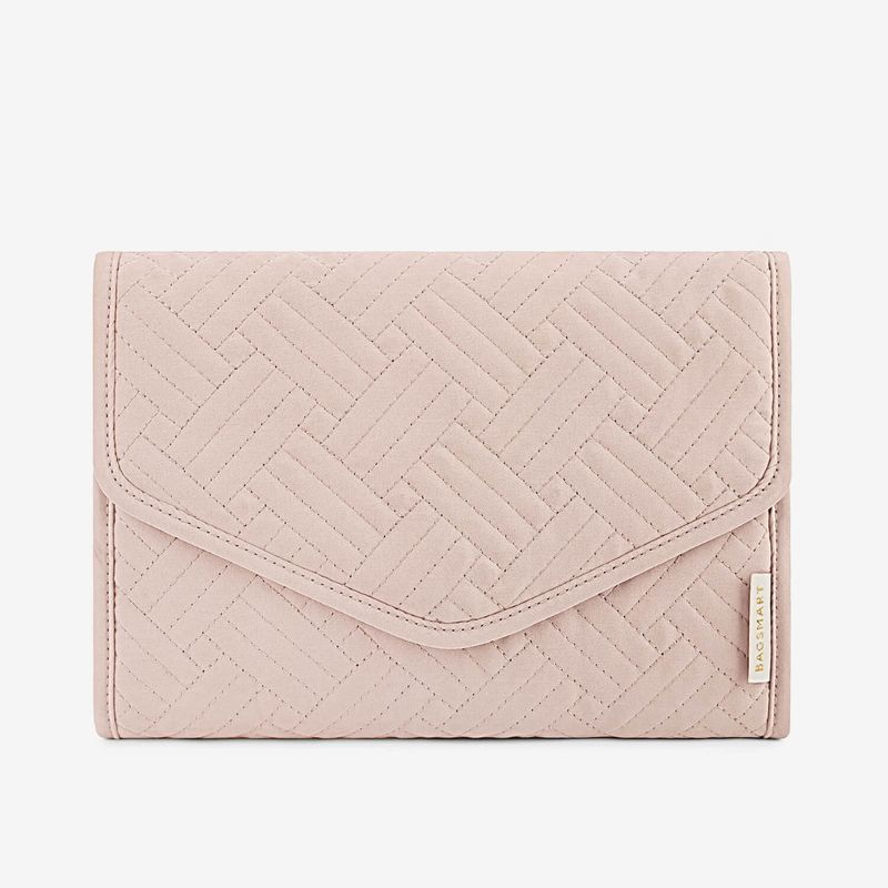 BAGSMART - Bagsmart Organizador de Joyas Peri de Viaje Plegable Rosado