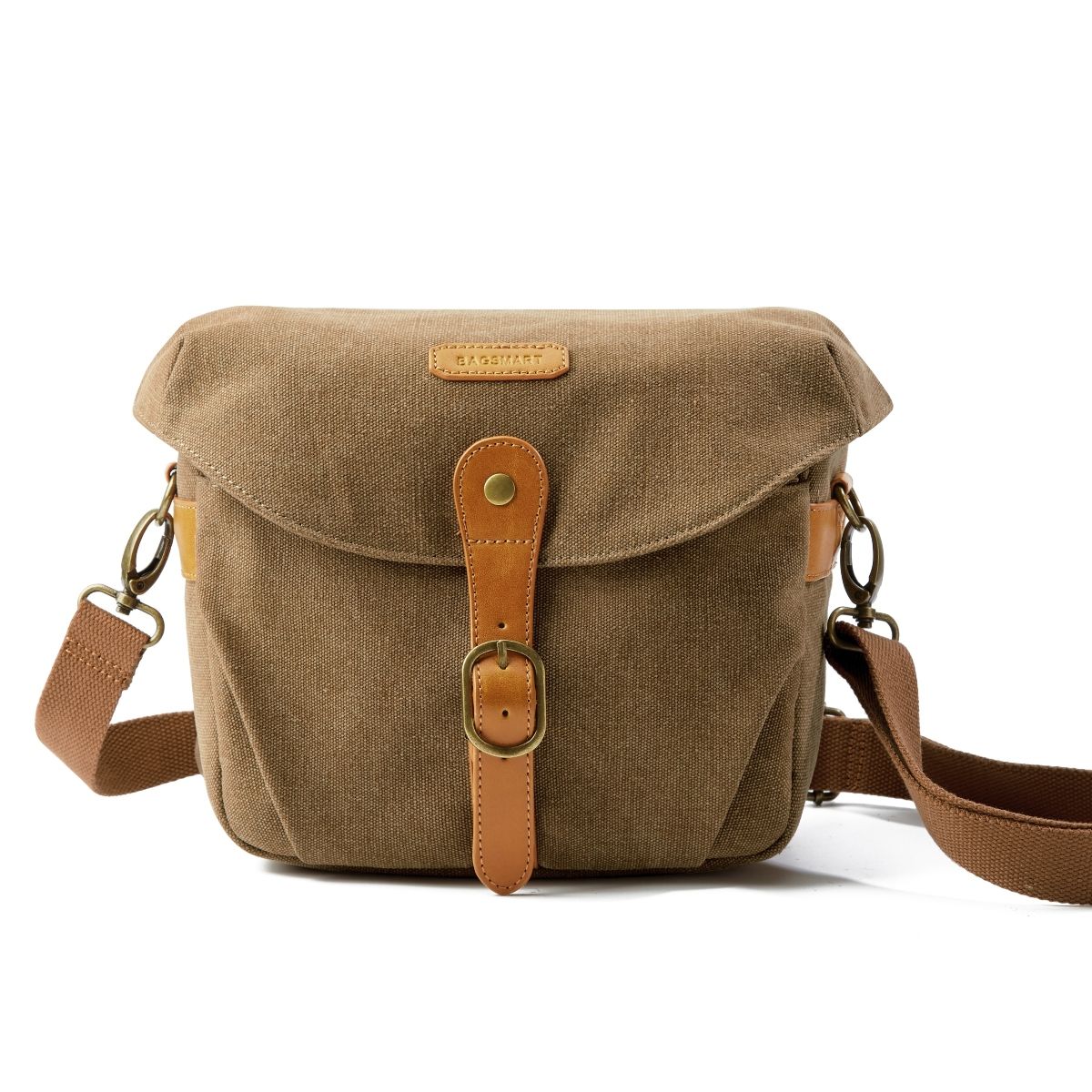 BAGSMART - BAGSMART BOLSO DE HOMBRO PARA CÁMARA - KHAKI