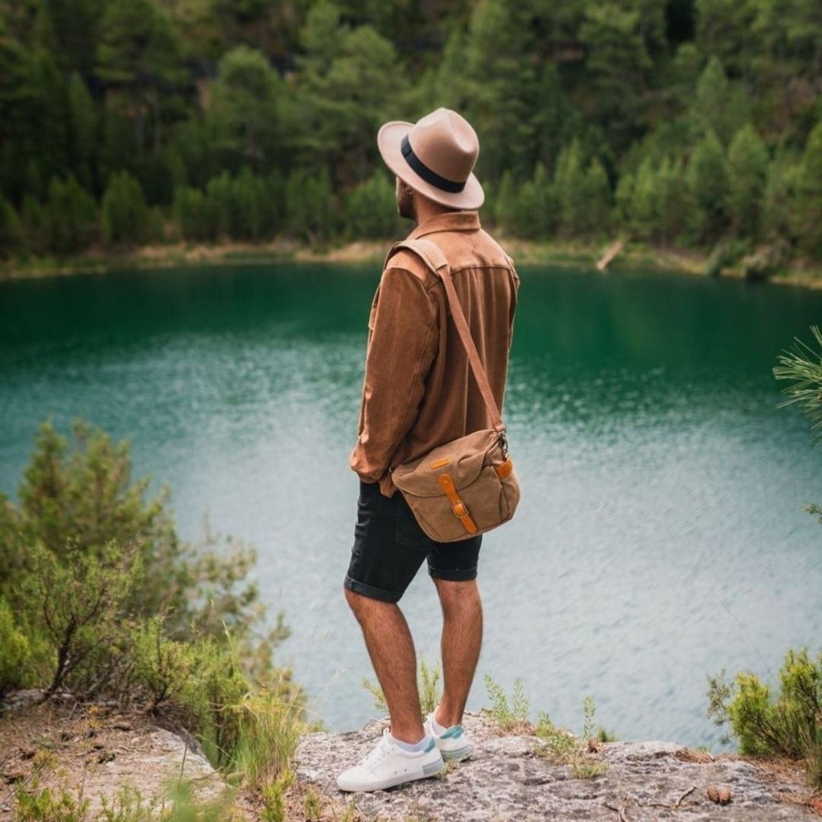 BAGSMART - BAGSMART BOLSO DE HOMBRO PARA CÁMARA - KHAKI