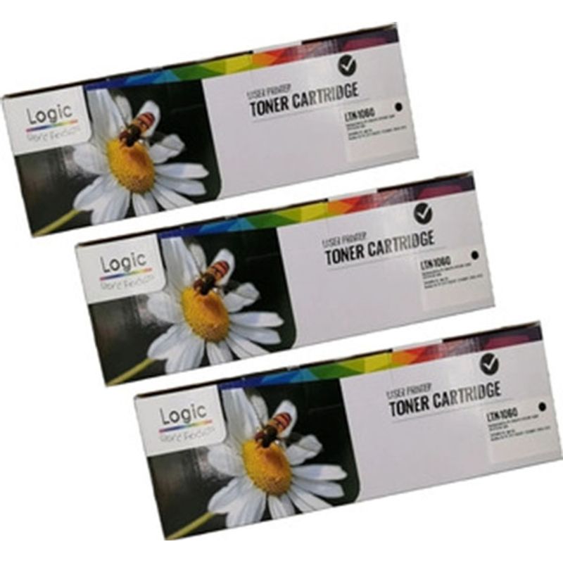 GENERAC - Pack 3 Toner Alternativos para Brother TN-1060