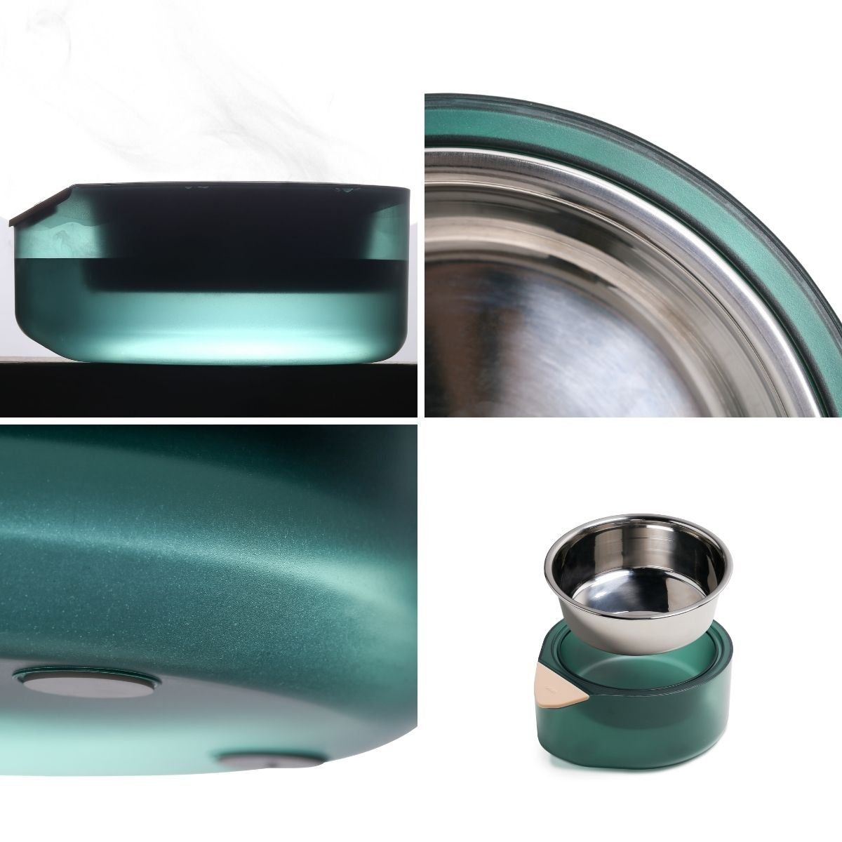 PIDAN - Pidan® Plato Para Mascotas Acero Inoxidable Ind L Durable