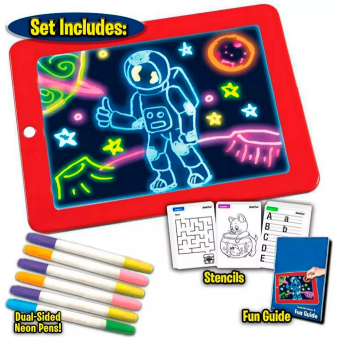 GENERICO - Tablero De Escritura Led Pizarra Magica Dibujo Mágico 3D