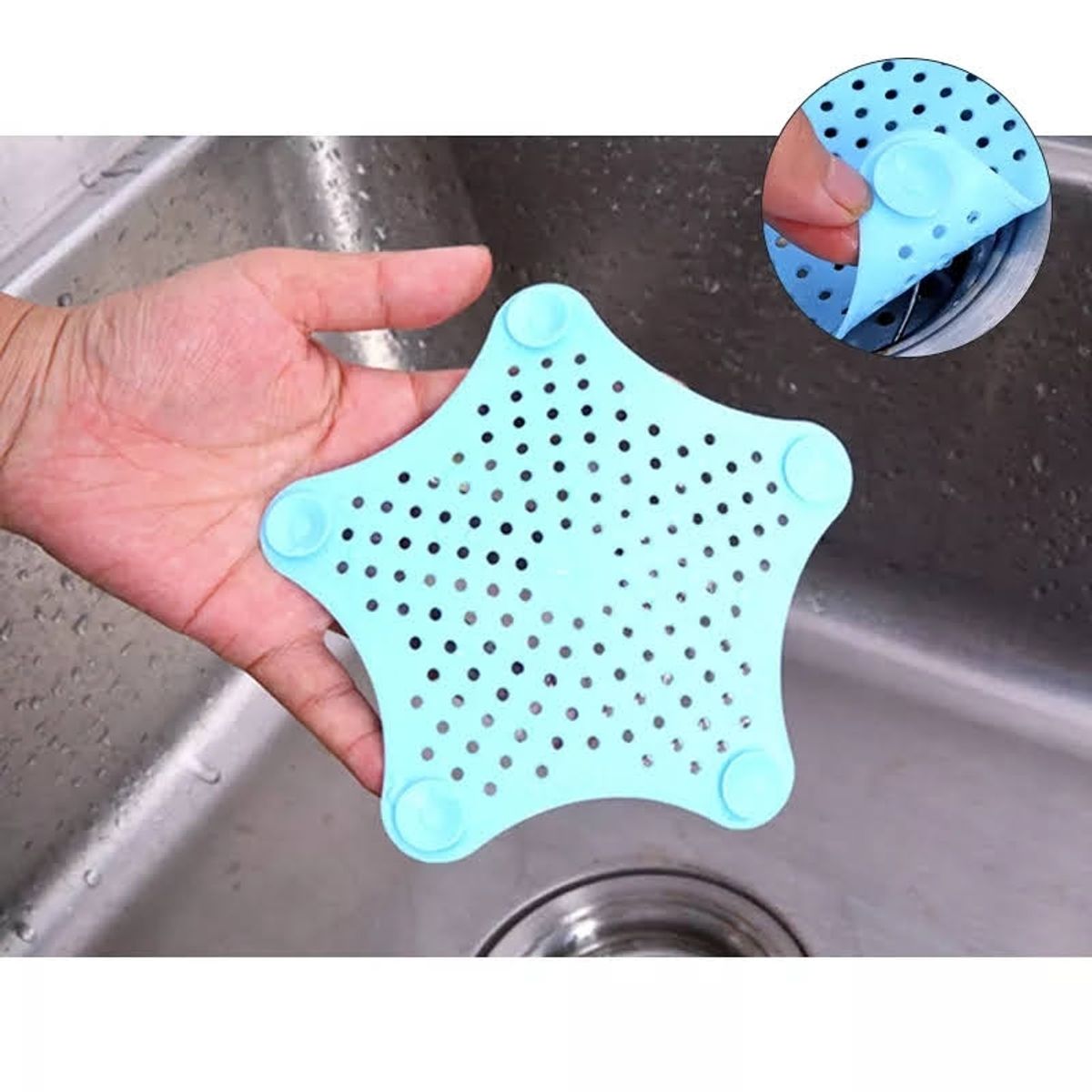 GENERICO - Pack x3 Malla Protectora Rejilla Lavaplatos Ducha Atrapa Mugre Pelos