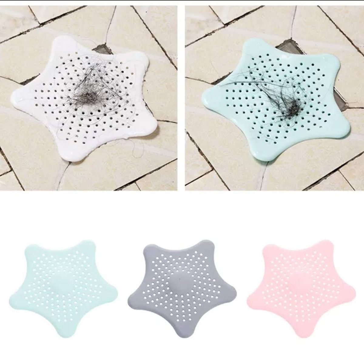 GENERICO - Pack x3 Malla Protectora Rejilla Lavaplatos Ducha Atrapa Mugre Pelos