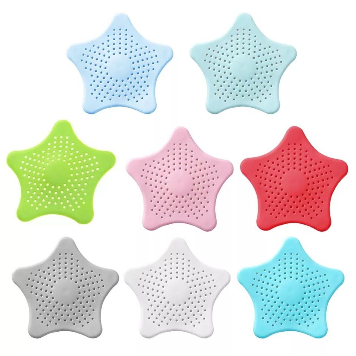 GENERICO - Pack x8 Malla Protectora Rejilla Lavaplatos Ducha Atrapa Mugre Pelos.