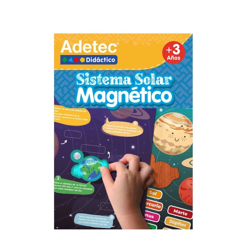 ADETEC - Juego Didáctico Sistema Solar Láminas Magnéticas