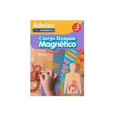 ADETEC - Juego Didáctico Cuerpo Humano Láminas Magnéticas 3 años