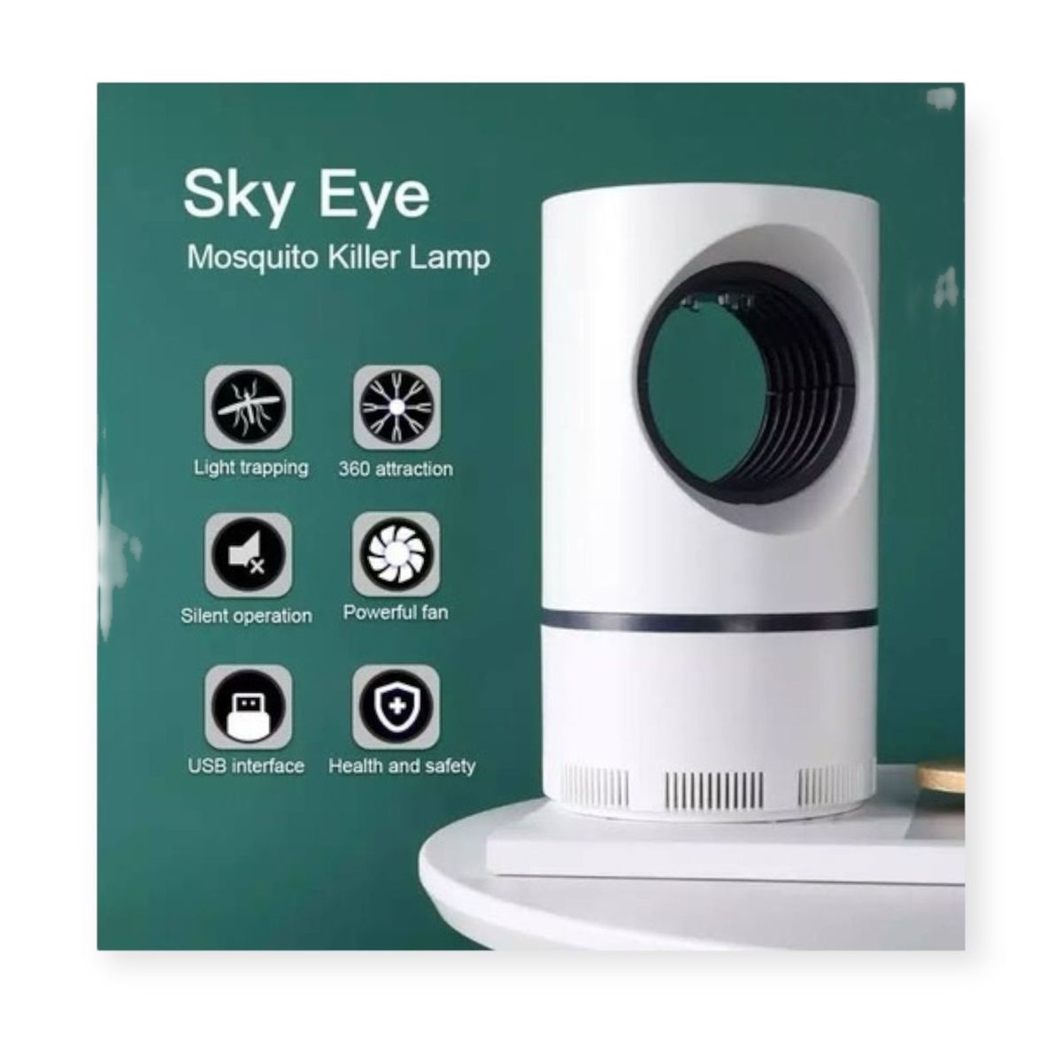 GENERICO - Lampara Usb Mata Insectos Mata Zancudos Mosquitos UV