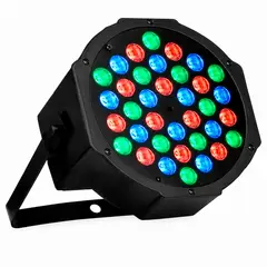 GENERICO - Foco par 36 led rgb dmx luces disco audioritmico