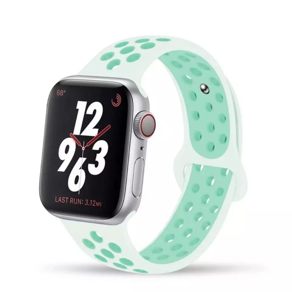 GENERICO - Correa deportiva para Apple Watch y similares 42-44-45mm SM VERDEVERDE