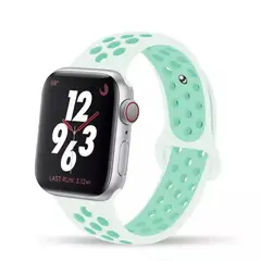 GENERICO - Correa deportiva para Apple Watch y similares 42-44-45mm SM VERDEVERDE