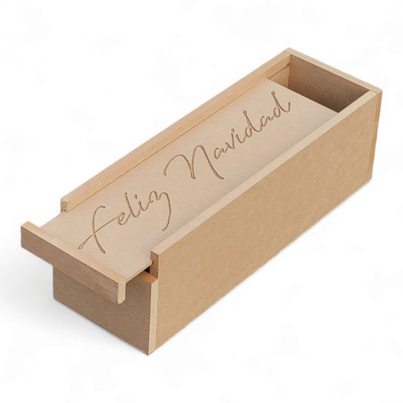 GENERICO - Cyber Caja Para Vino Regalos Empresariales Marcada Feliz Navidad