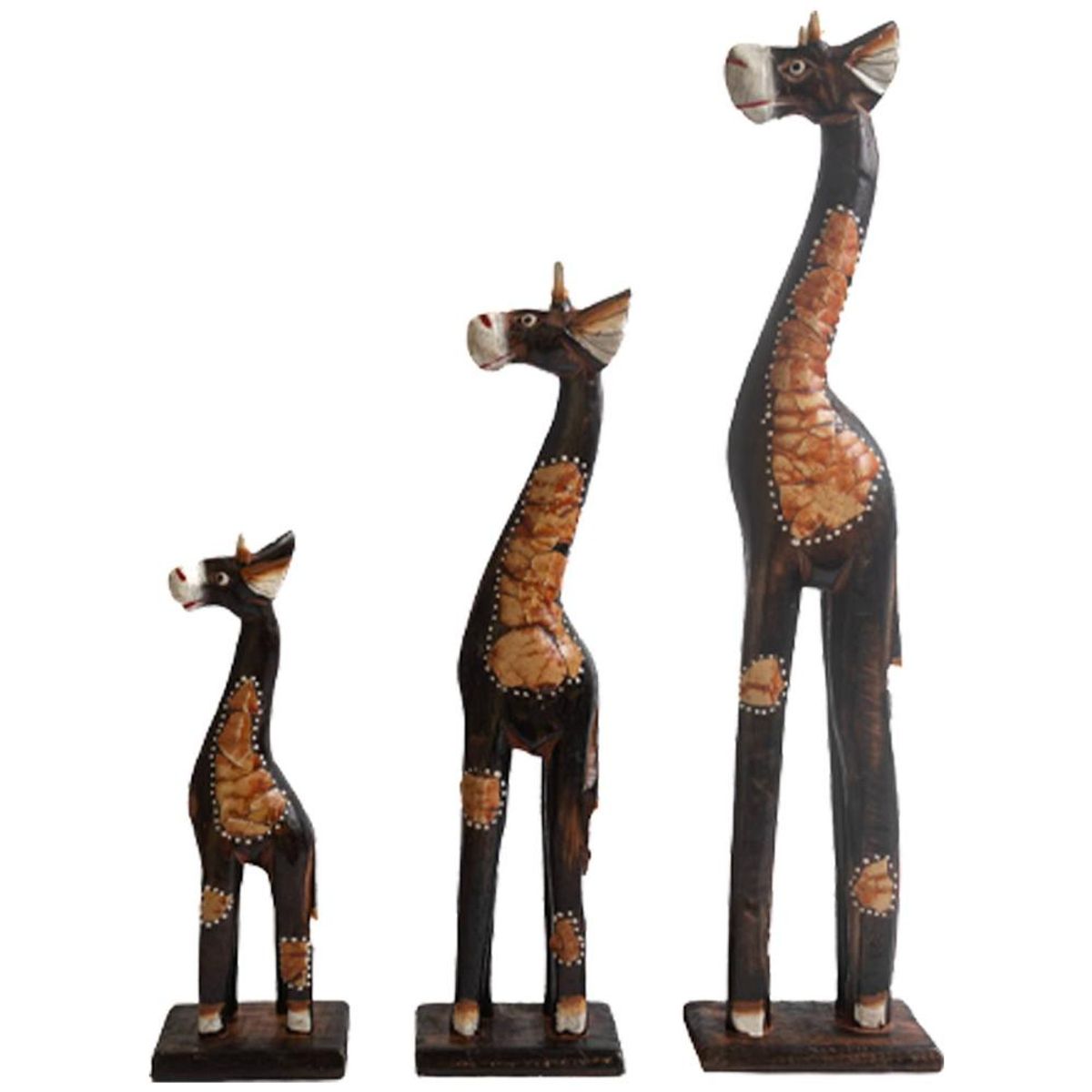 PROPLASTIC - SET 3 JIRAFAS DECORATIVAS