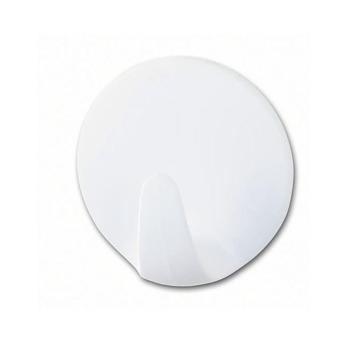 TESA - Pack 6 Perchas Gancho Redondo Adhesivo  Blanco Tesa, 1kg