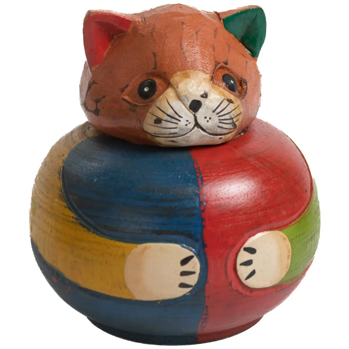 PROPLASTIC - SET DE 3 CAJAS GATOS MADERA