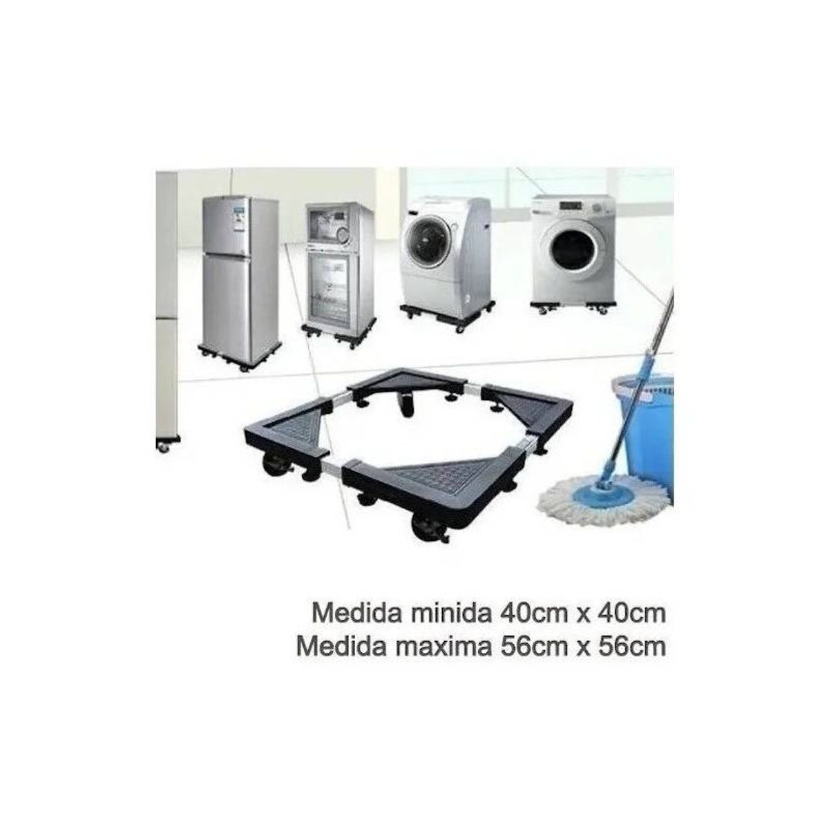 IRM - Base Multiusos Con Ruedas Refri Cocinas Lavadoras