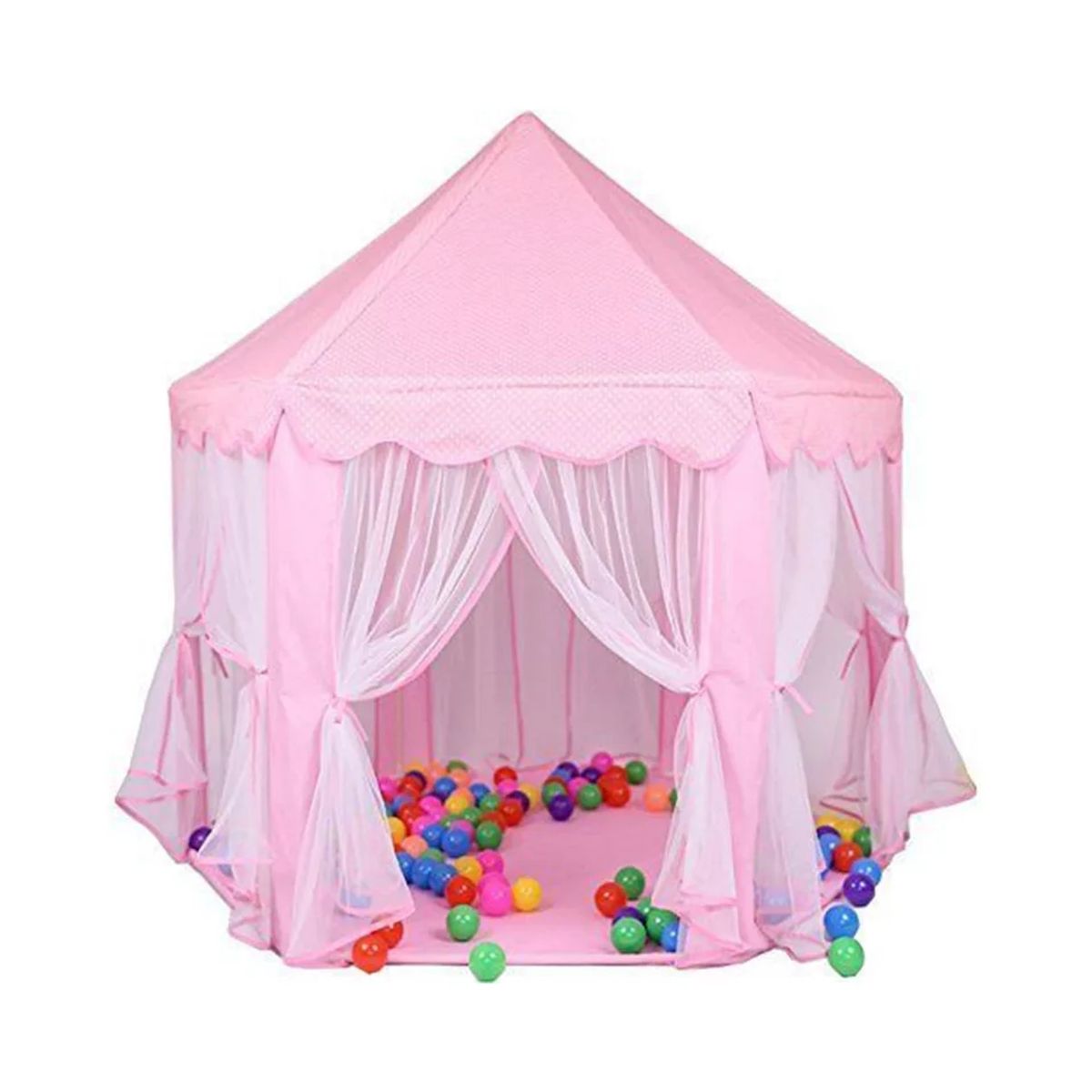 GENERICO - Carpa Infantil Castillo Princesa Rosada